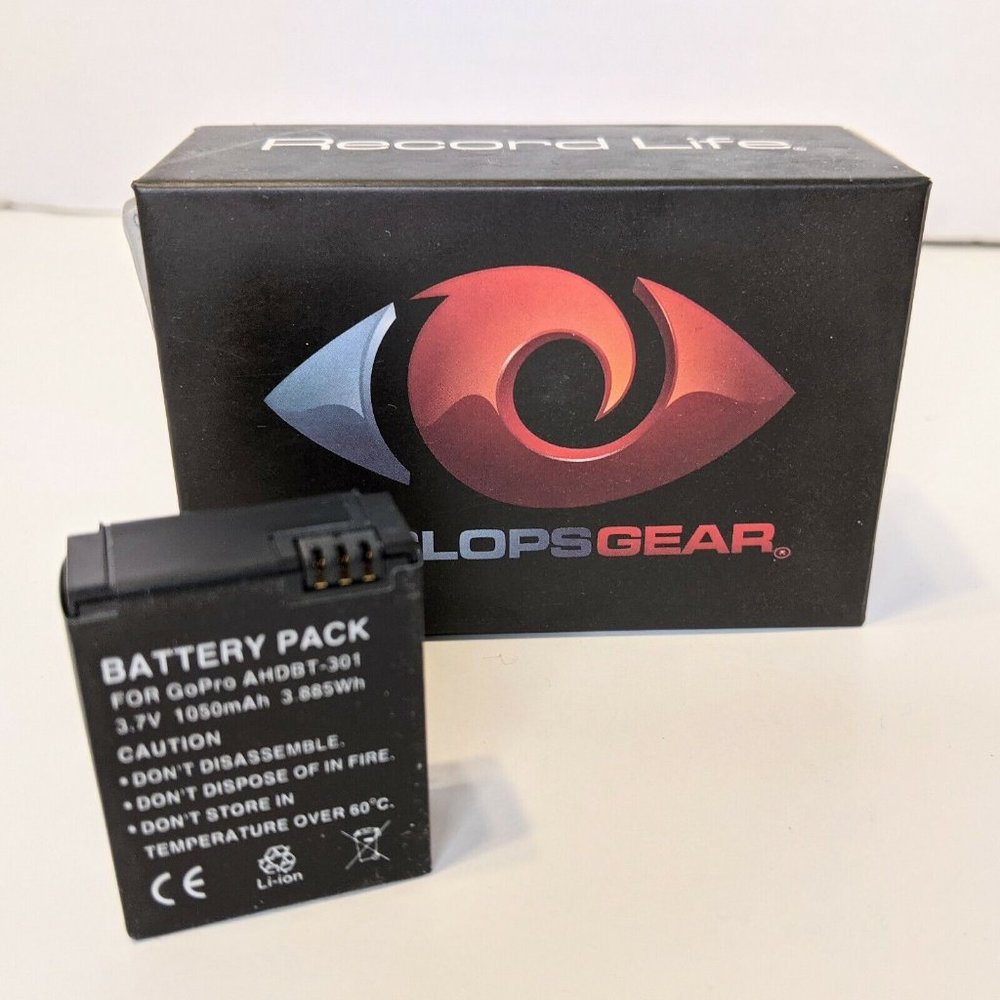 CYCLOPS GEAR CGX2 Extra Battery 4692970000 For GoPro AHDB-301 Li-ion